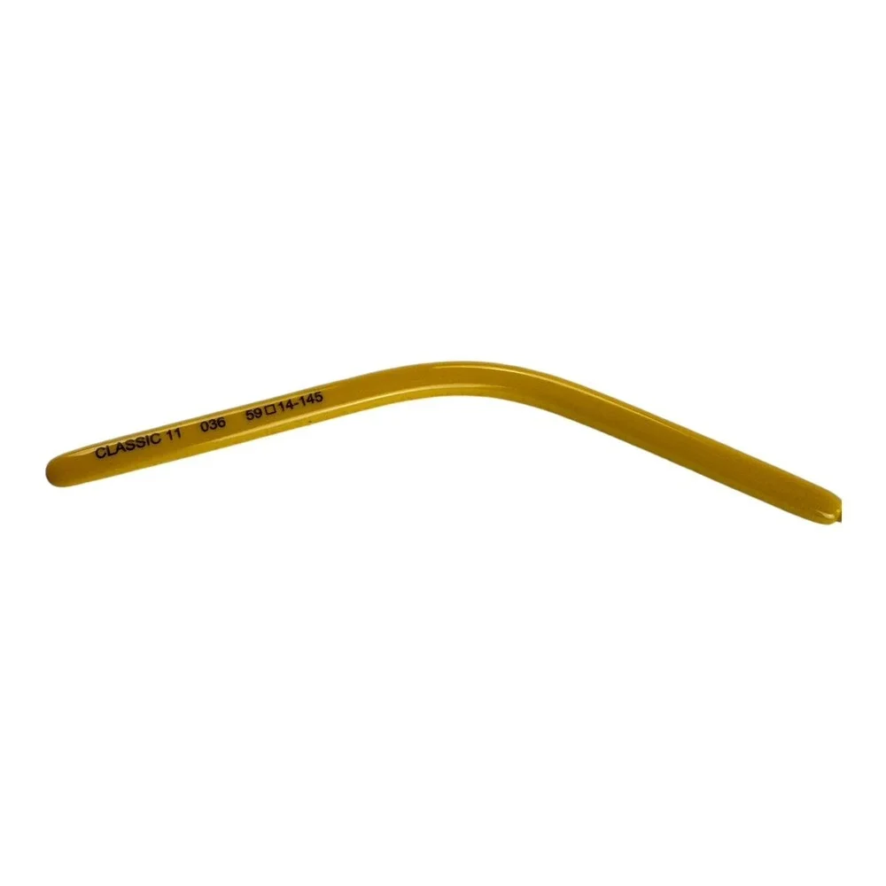 Saint‎ Laurent NEW Aviator Sunglasses Yellow Gray Lens 59/14-145 w/ Case